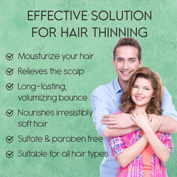 Peppermint Oil Shampoo and Conditioner Set for Hair Growth and Thickening - For Thinning Hair and Hair Loss Treatments for Women & Men, Sulfate Free, 20.2 FL Oz Each - Image 4