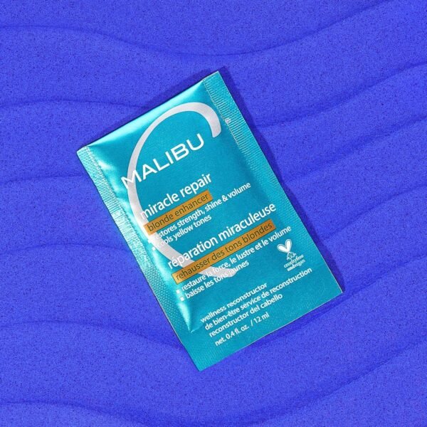 Malibu C Miracle Repair Reconstructor, Blonde Enhancer - Nourishing Repair Treatment for Damaged Blonde Strands - Reduces Discoloration - Image 7