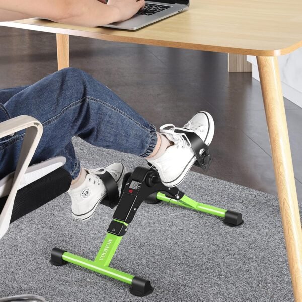 MOMODA Under Desk Bike Pedal Exerciser Mini Bike for Leg/Arm Pedal Exerciser Foldable Peddler with LCD Display for Home/Office - Image 10