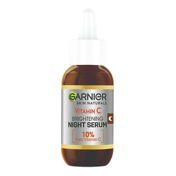 Garnier Targeted Anti Dark Spot Night Serum for Face, with 10% Pure Vitamin C & Hyaluronic Acid, Anti Pigmentation & Dullness, For All Skin Types, Approved by Cruelty Free International, Vegan, 30 ml - Image 3