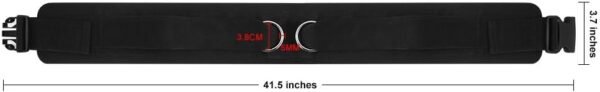 Waist Belt Neoprene Padded Gym Pulley Strap with Rings for Cable Machines Fitness Exercise Speed Agility Resistance Training - Image 8