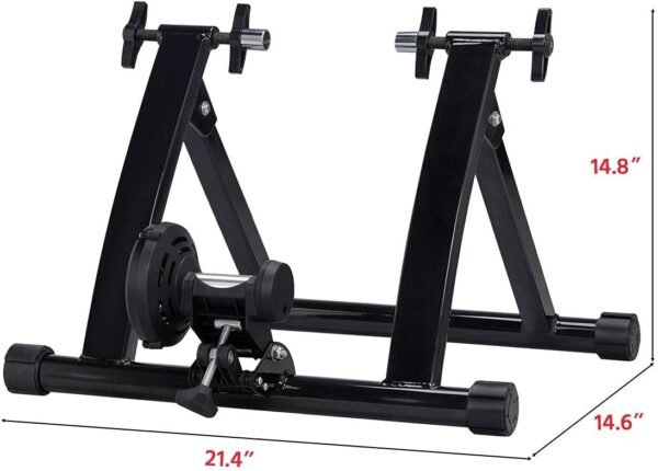 Yaheetech Bike Trainer Stationary Bike Stand Magnetic Bike Trainer Stand for Indoor Riding Premium Steel Bicycle Trainer Accessories Fits for 26in-28in, 700C Wheels - Image 5