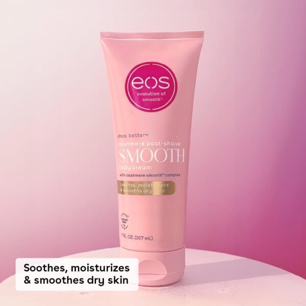 eos Cashmere Skin Collection Post-Shave Smooth Body Cream- Vanilla Cashmere Scented, 72-Hour Hydration, 7 fl oz - Image 7
