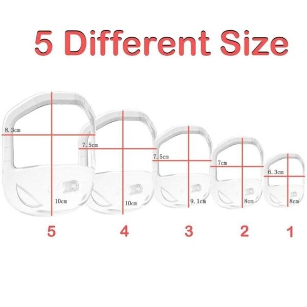 Goatee Shaper For Men, Beard Grooming Kit For Men, Barber Accessories, Moustache Beard Shaper For Men, Saves Time & Gives You Perfect Symmetric Beard At Home (Transparent) - Image 3