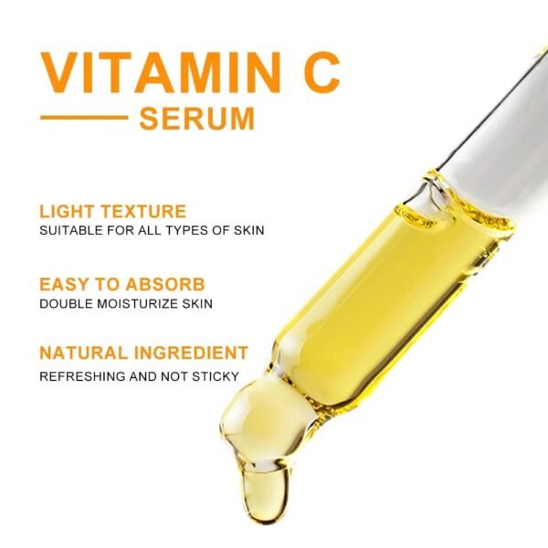 Vitamin C Serum for Face – Anti Aging Serum, Fine Lines & Wrinkles,With Hyaluronic Acid, Anti Aging, Age Spots, Pore Cleanser, Acne Scars, Organic Vegan Ingredients - Image 3
