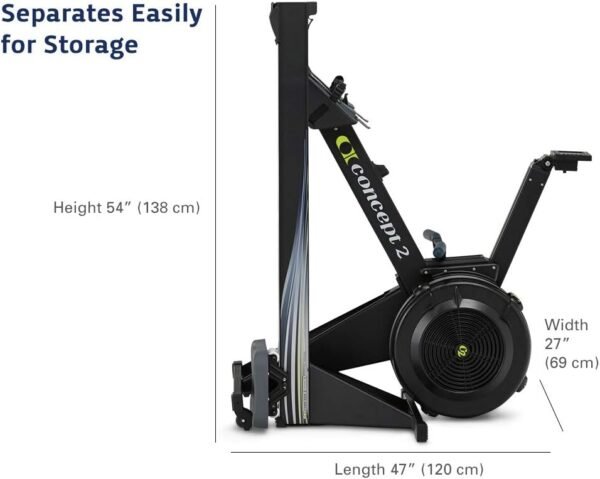 Concept2 RowErg Indoor Rowing Machine with Tall Legs - PM5 Monitor, Device Holder, Adjustable Air Resistance, Easy Storage - Image 8