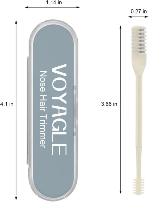 Unisex Nose Hair Trimmer, Stainless Steel and PP Rubber, Ergonomic Design, 360 Spinning Blades, Double Head Functionality, Easy to Carry - Image 9