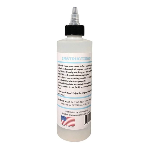 (8oz) Premium Lubricating White Oil for Hair Clippers Electric Shaver Oil Lubricant, Hair Clipper Blade Oil, Hair Clipper Oil, Beard Trimmer Oil, and Straight Razor Lubricant with Anti-Rust Protection - Image 3