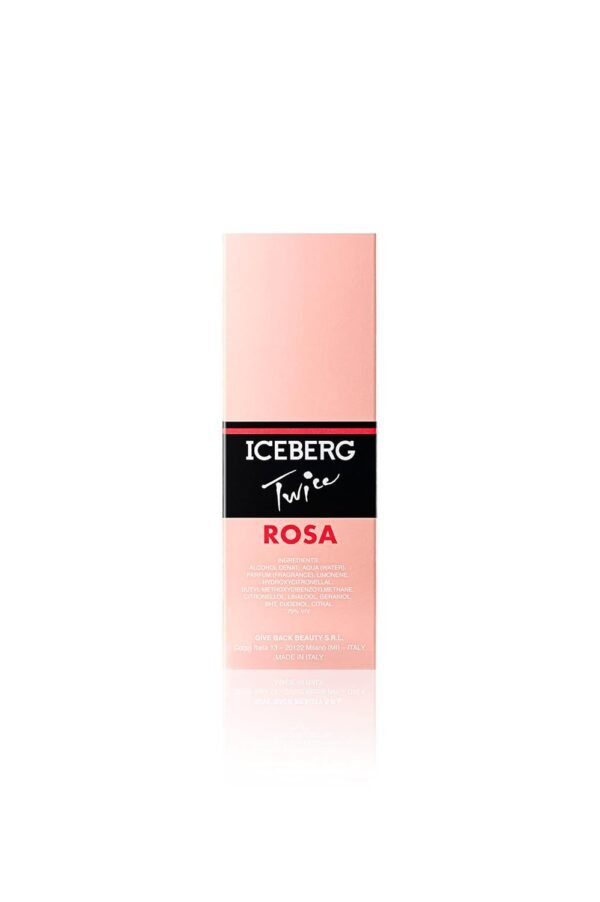 ICEBERG Twice ROSA - Woody Floral Musk Fragrance For The Modern Woman - Fresh And Fruity Feminine EDT Spray Perfume For Women - Sparkling Notes Of Redcurrant, Grapefruit, Jasmine, Cedarwood - 4.2 Oz - Image 5