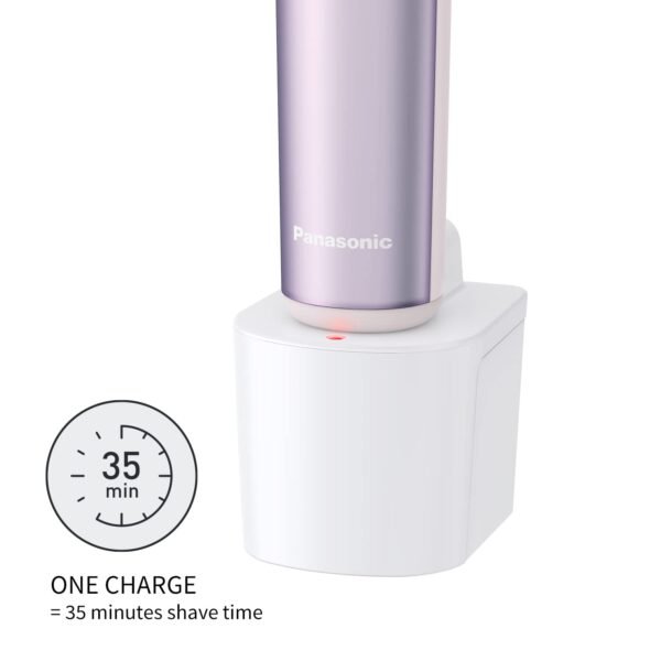 Panasonic Electric Shaver for Women, Cordless 4-Blade Shaver, Bikini Attachment, Pop-Up Trimmer, Wet Dry Operation - ES-AWL8AV (Purple) - Image 7