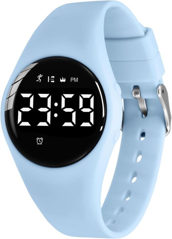 Kids Watches for Girls Boys Digital Sport Watch with Step Counter Pedometer Vibration Alarm Clock, No App Waterproof Fitness Tracker Kids Watch Boys Girls Teens Students Ages 5-16 - Image 2