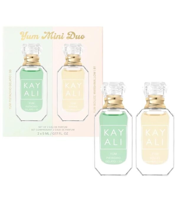 KAYALI Mini Yum Perfume Duo Set 2 X 5 ml (Yum Pistachio Gelato 33 Eau de Parfum Intense and Yum Boujee Marshmallow 81 Eau de Parfum) - Image 2
