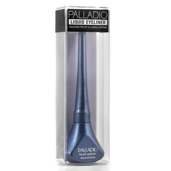 Palladio Liquid Eyeliner, Highly Pigmented and Waterproof Eyeliner, For Intense Eye Definition, Smear-proof Eyeliner Liquid, Includes Easy Grip Wand and Felt Tip Eyeliner Applicator, Aquamarine - Image 4