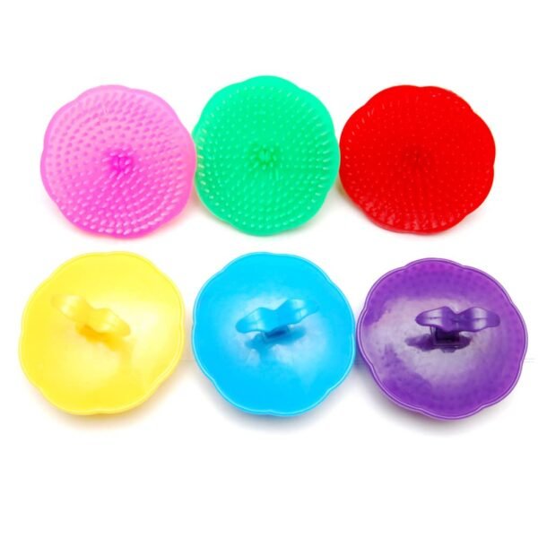 Hair Scalp Massage Shampoo Brush Massager (Assort Color_6 Pack), Color May Vary. - Image 2