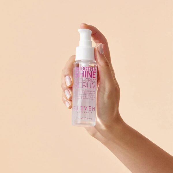 ELEVEN AUSTRALIA Smooth & Shine Anti-Frizz Serum - For Silky Hair, Frizz Control, Adds Shine, Lightweight Formula, Tames Flyaways - 2 Fl Oz - Image 3