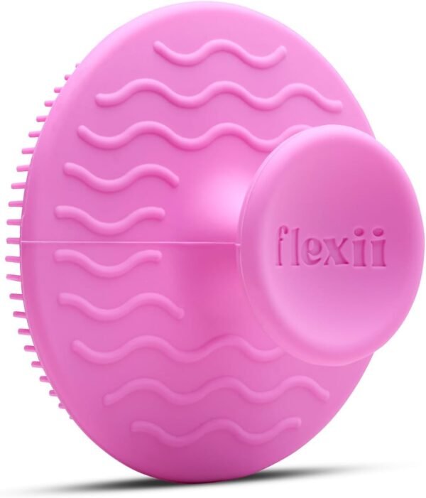 flexii® Silicone Face Scrubber - Gentle Facial Scrubber for Sensitive Skin, Exfoliating Face Scrubber, Face Wash Brush, Facial Cleansing Brush for Men and Women - Pink - Image 4