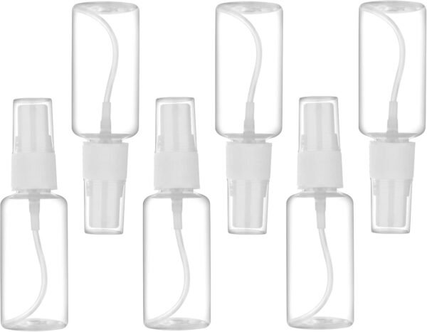 Spray Bottle, 1oz/30ml Small Plastic Fine Mist Spray Bottles, Mini Empty Travel Bottles with Funnels and Labels 6 Pack - Image 2