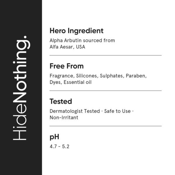 Minimalist 2% Alpha Arbutin Serum for Removing Pigmentation, Acne Marks, Dark Spots, Tanning & Blemishes | For Brighter & Even Tone | For Women & Men | 1 Fl Oz / 30 ml - Image 6