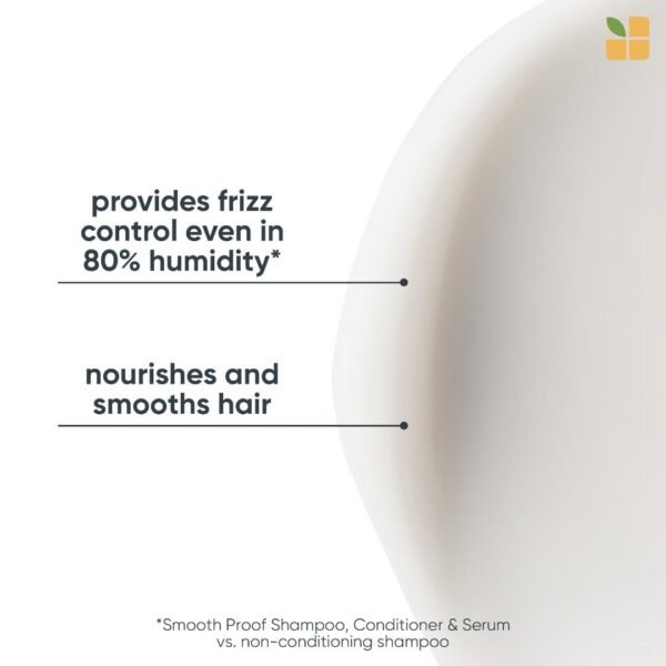 BIOLAGE Smooth Proof Conditioner - For Frizzy Hair, Provides Humidity Control & Anti-Frizz Smoothness, Paraben-Free - Image 4