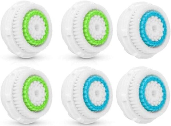 Facial Cleansing Brush Heads,Face Brush Head Replacements Compatible with Clarisonic Mia 1, Mia 2, Mia Fit, Alpha Fit, Smart Profile Uplift,Deep Pore and Sensitive（6 Pack） - Image 4