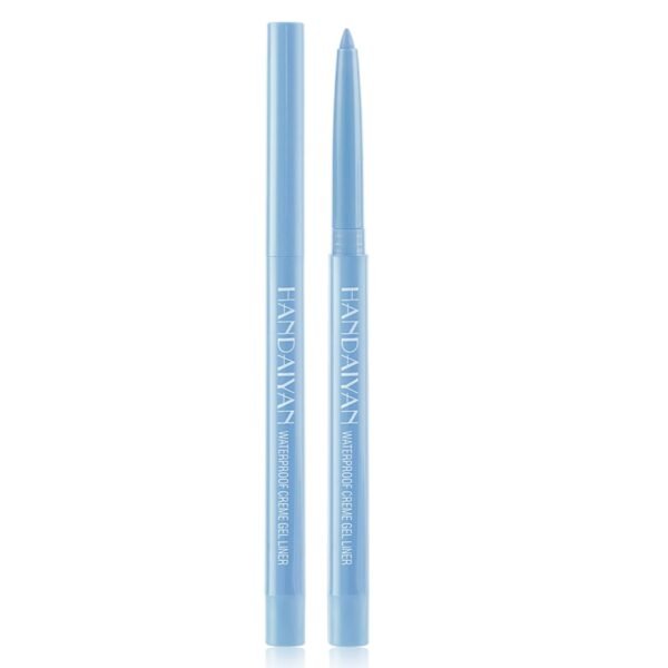 Eyeliner Pencil, Waterproof Eyeliner Long-lasting, Light-blue Eyeliner, High-Pigmented Colorful Eyeliners Easy To Use Eyeliner Pen for Women, Light-blue - Image 2