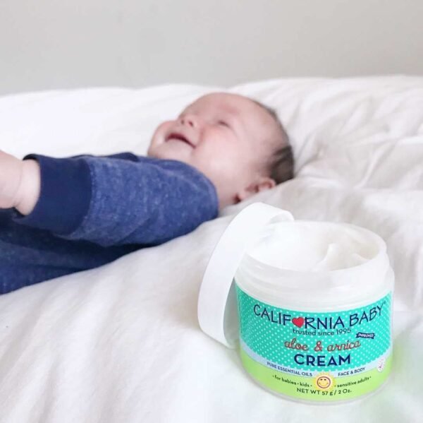 California Baby Aloe & Arnica Cream | Soothing Sunburn Relief Cream | Moisturizes Dry, Irritated Skin | 100% Plant-Based After Sun Lotion | Organic Calendula + Aloe Vera Cream | 57 g / 2 oz. - Image 7