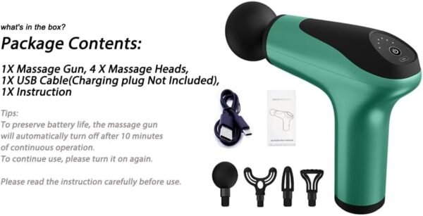 Mini Massage Gun, Precussion Massage Gun for Back Neck and Shoulder, Small & Lightweight, Type-C Charging, Full Body Relaxation Gifts for Men Women, Portable Massager - Image 8