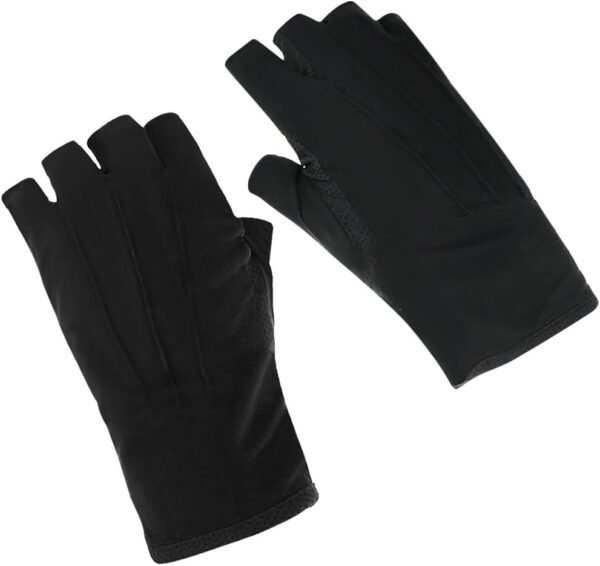 JIAHG Women Men's Driving Gloves Summer UV Sun Gloves Non Slip Touchscreen Cotton Gloves Outdoor Sunblock Gloves for Cycling - Image 3