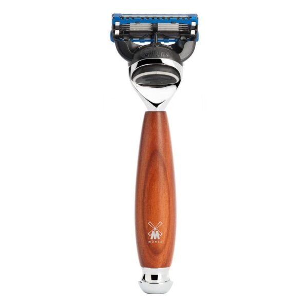 MÜHLE VIVO Plumwood 4-piece Pure Badger 5-Blade Razor Shaving Set - Image 3