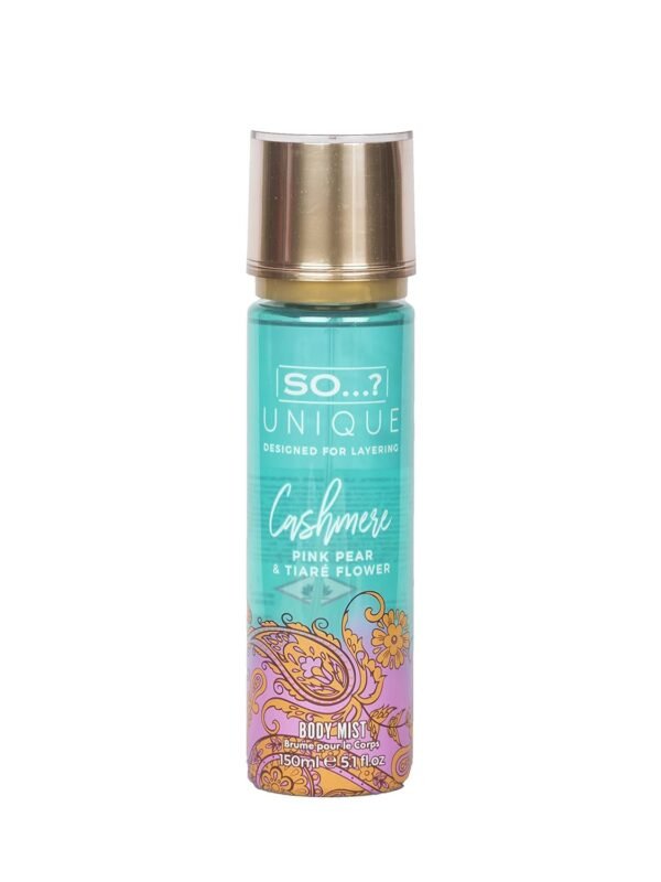 S.O U.nique Cashmere Floral Body Mist - 150Ml | Pink Pear & Tiare Flower Fragrance Mist | Long Lasting Perfume Mist | Body Spray For Women - Image 2