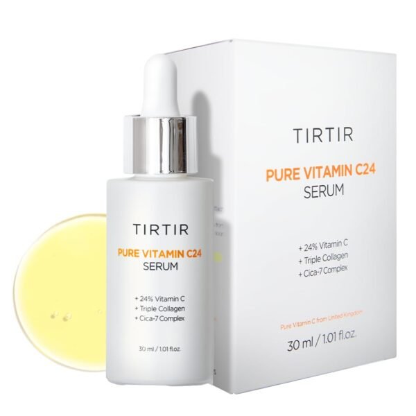TIRTIR Pure Vitamin C 24% Face Serum – Dark Spot Remover for Sensitive Skin with Collagen Anti Aging Even out Skin Tone Non irritation tested, Wrkinkles, Korean Mild Vita C Facial Serum 1.01 Fl Oz - Image 2