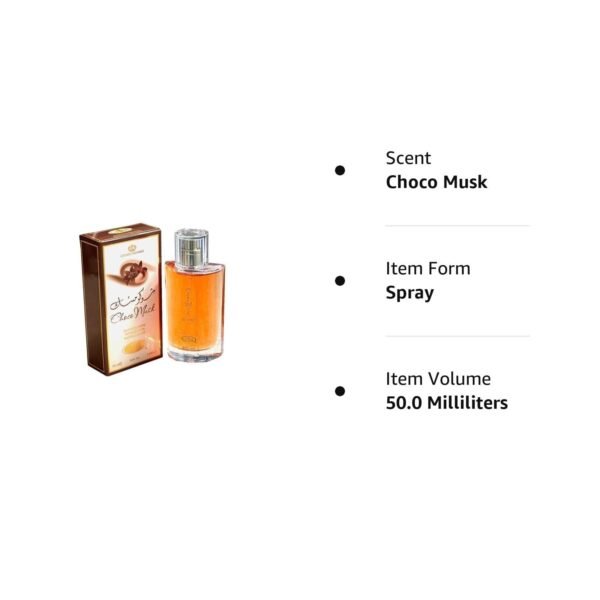 Choco Musk Eau De Arabian Parfum Spray for Women, Super Rich Amazing Fragrance 50 ml/1.7 Ounce - Image 6