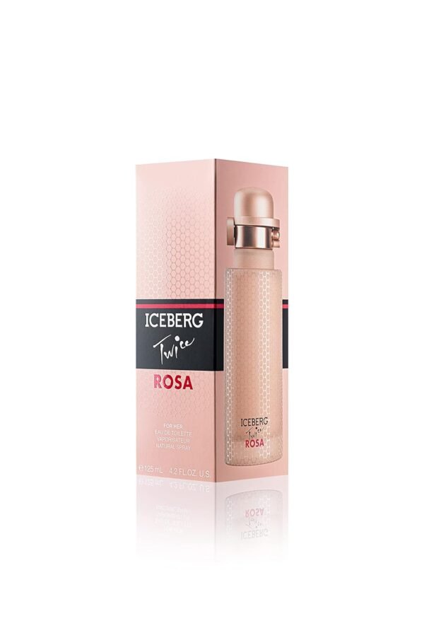 ICEBERG Twice ROSA - Woody Floral Musk Fragrance For The Modern Woman - Fresh And Fruity Feminine EDT Spray Perfume For Women - Sparkling Notes Of Redcurrant, Grapefruit, Jasmine, Cedarwood - 4.2 Oz - Image 6