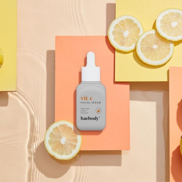 Baebody Made in USA Vitamin C Face Serum - Vitamin C Serum for Dark Spots and Dull Skin - With Hyaluronic Acid (1 fl oz/30 ml) - Image 8