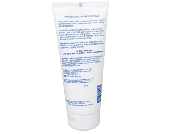 Vanicream Shave Cream, for Sensitive Skin 6 oz (170 g) - Image 3