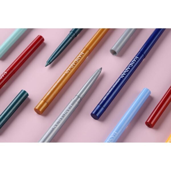 Eyeliner Pencil, Waterproof Eyeliner Long-lasting, Light-blue Eyeliner, High-Pigmented Colorful Eyeliners Easy To Use Eyeliner Pen for Women, Light-blue - Image 7