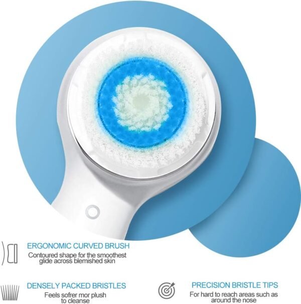Facial Cleansing Brush Heads,Face Brush Head Replacements Compatible with Clarisonic Mia 1, Mia 2, Mia Fit, Alpha Fit, Smart Profile Uplift,Deep Pore and Sensitive（6 Pack） - Image 5