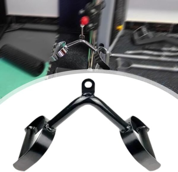 rockible Tricep Press Down Bar with Non Slip Grip V Bar LAT Pull Down Bar Double D Handle Cable Attachment for Bodybuilding Rowing - Image 6