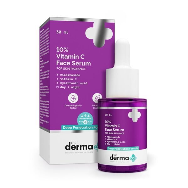 10% Vitamin C Face Serum | Helps Restore Natural Glow | Tightens Pores & Hydrates Dry, Dull Skin | Radiance Serum for All Skin Types | 1.01 Fl Oz/30ml - Image 2