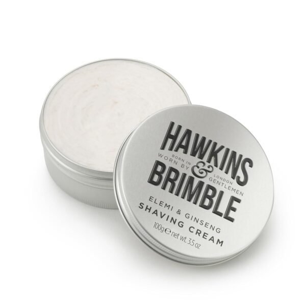 Hawkins & Brimble - Shaving Cream for Men, 100g - Luxurious Shaving Cream for Sensitive Skin and Nourishing - Smooth Finish Shave for Men without Animal Testing - Signature Elemi & Ginseng Fragrance - Image 2
