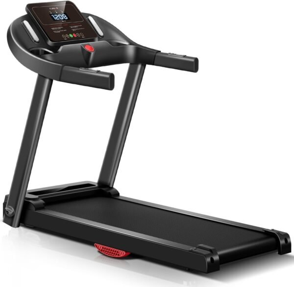 Folding Treadmills for Home, 2.5 HP Quiet Brushless Foldable Treadmill with Pulse Sensor, 7.5 MPH, 265 LBS Capacity - Image 2