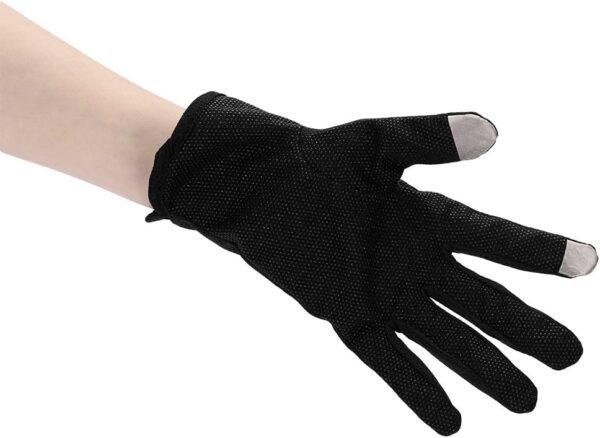 Mens Driving Gloves Summer UV Sun Protection Cycling Gloves Unisex Non-Slip Touchscreen Cotton Gloves Workout Exercise Gloves Outdoor Sunblock Full Finger Gloves for Motorcycle Camping Riding - Image 6
