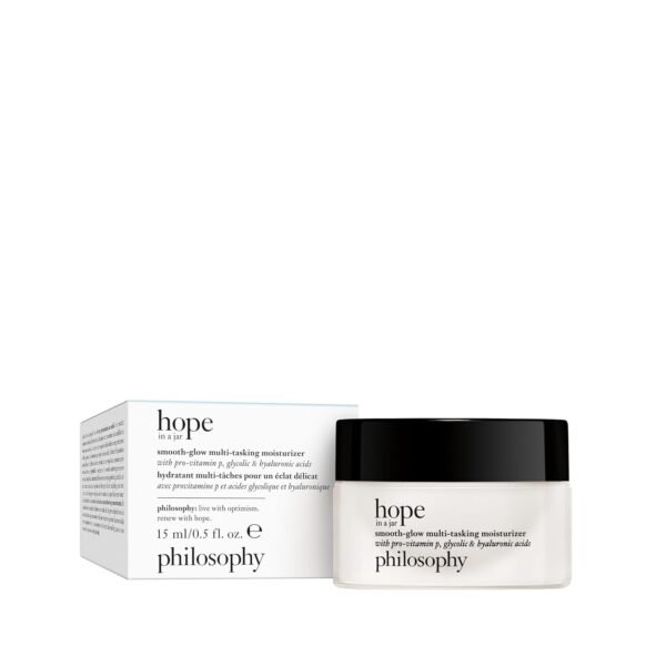 philosophy hope in a jar smooth-glow multi-tasking face moisturizer - with pro-vitamin P, glycolic & hyaluronic acid - provides deep & long-lasting hydration & smoother, radiant skin - Image 9