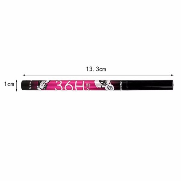 Gnker Eyeliner Waterproof Professional Liquid Long Lasting Cosmetics Eye Liner Pen Black 2 pcs - Image 6