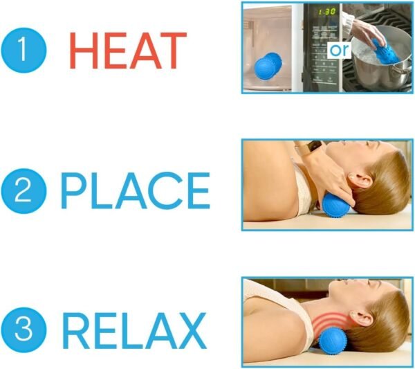 Dr. Cohen’s Deep Tissue Massage Roller-acuBack Heatable Massage Roller - Better Than Any Foam Roller for Exercise, Massage and Muscle Recovery- Physical Therapy Back Roller Muscle Massager Tool - Image 4