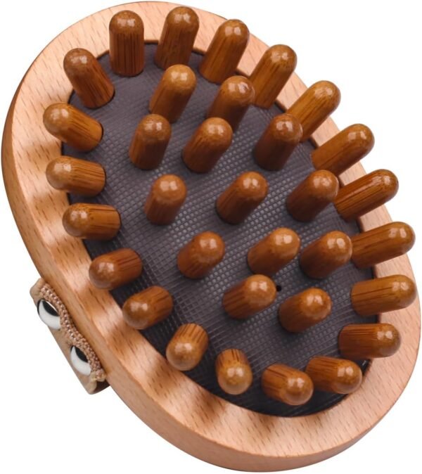 Wooden Body Scalp Massage Comb, Trigger Point Massage Tool Meridians Massager Gua Sha Massager Comb for Body Relief & Hair Growth - Image 2