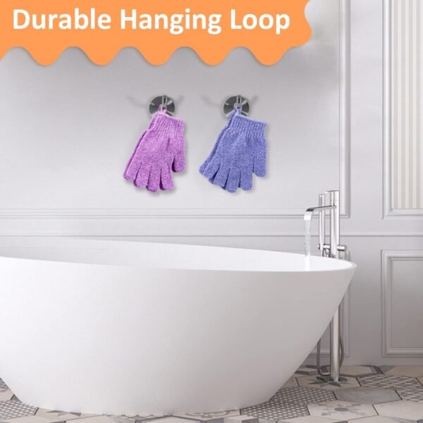 30 Pcs Exfoliating Gloves for Shower, 15 Colors Body Exfoliator Glove with Hanging Loop, Scrub Exfoliate Glove Mitt Bath Face Spa Hand Scrubber Wash Deep Scrubbing Dead Skin for Women Men, by Aisuly - Image 6