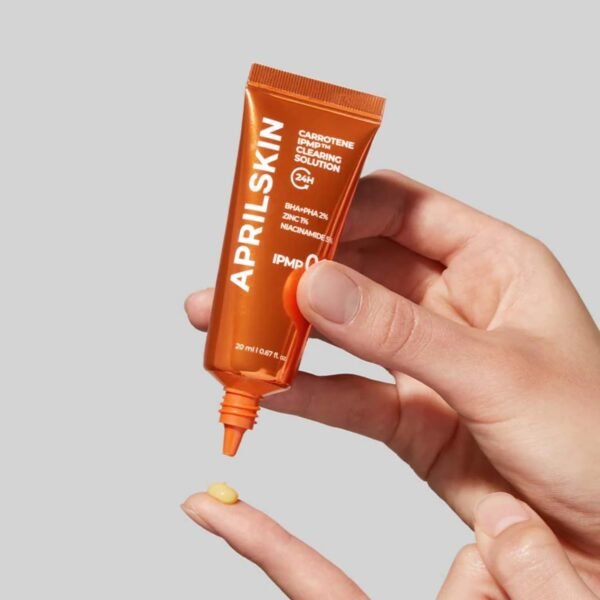 APRILSKIN Carrotene IPMP™ Clearing Solution || Quickly soothes troubled areas and helps clear blemishes | Formulated with BHA, AHA, Niacinamide & Zinc Oxide | Vegan, Cruelty-Free (0.67fl.oz.) - Image 6