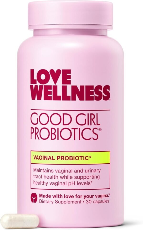 Love Wellness Good Girl Probiotics | Women's Vaginal Health Supplement | Vaginal Probiotics for Women pH Balance & Urinary Tract Health | Support Vaginal Odor & Flora | 30 Count - Image 2