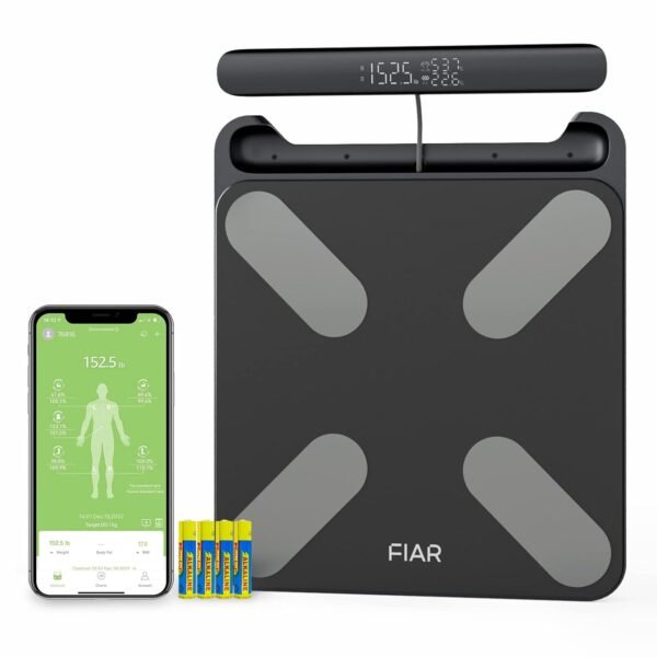 Fiar Smart Body Fat Scale - Digital Weight Scales & Body Analyzer,24 Body Composition Metrics BMI, Muscle, Body Composition Monitors with App Sync with Bluetooth, 400 lb - Image 2